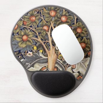 Woodpecker Tapestry William Morris Gel Mouse Pad by mangomoonstudio at Zazzle