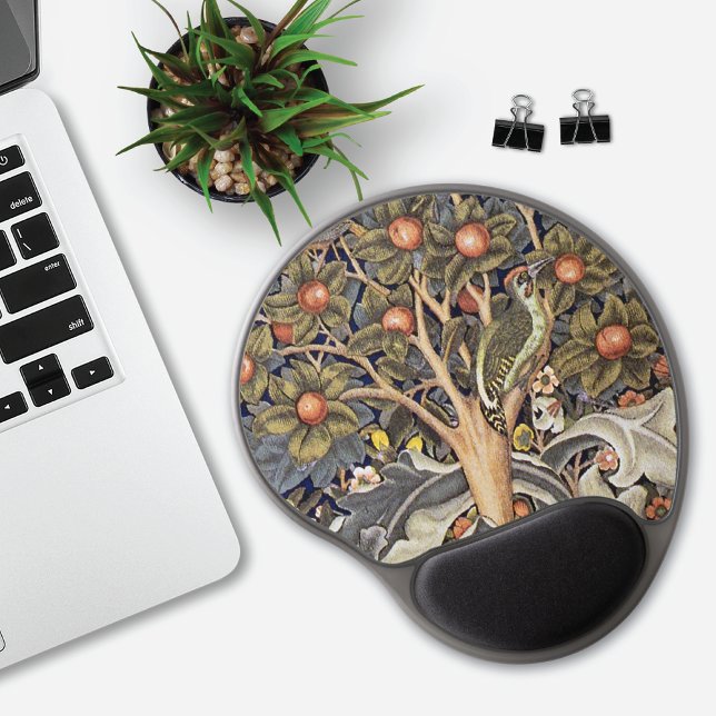 Woodpecker Tapestry William Morris Gel Mouse Pad (Creator Uploaded)