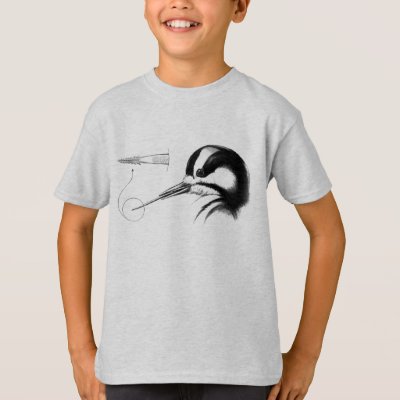 Woodpecker Tongue Anatomy T-Shirt