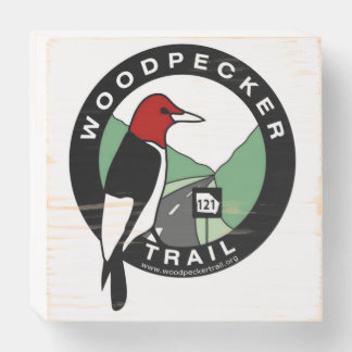Woodpecker Trail Wood Sign