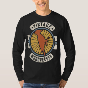 Woodpecker Vintage Classic Retro 60s 70s Animal T-Shirt