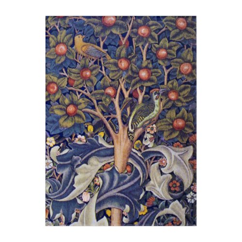 Woodpecker William Morris Acrylic Print
