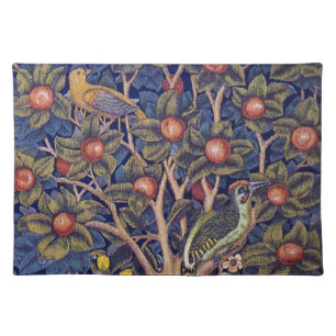 Woodpecker, William Morris Cloth Placemat
