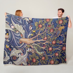 Woodpecker, William Morris Fleece Blanket