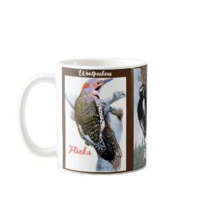 "Woodpeckers at work" Coffee Mug