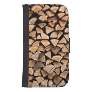 Woodpile Wallet Phone Case For Samsung Galaxy S4