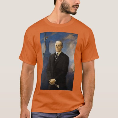 Woodrow Wilson And The Statue of Liberty T_Shirt