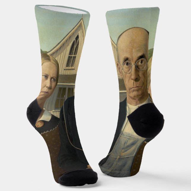 Wood's American Gothic Socks (Angled)