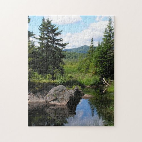 Woods and water vista jigsaw puzzle