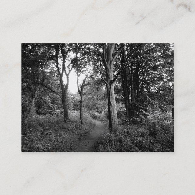 Woods Bute Park, Cardiff, Mini Photo Business Card (Front)