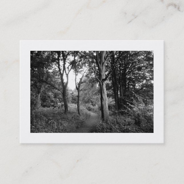 Woods Bute Park, Cardiff, Mini Photo Business Card (Front)