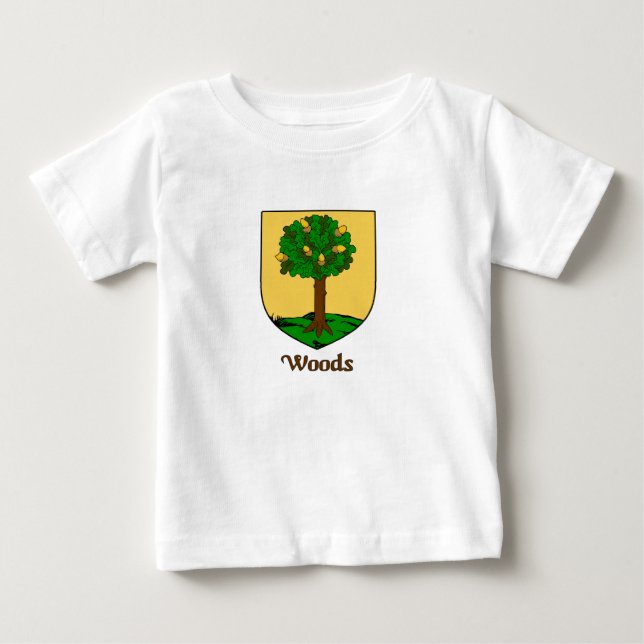 Woods Family Shield Baby T-Shirt (Front)