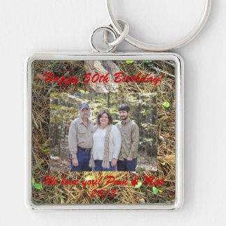 Woods Floor Family Design Key Chain Personalize
