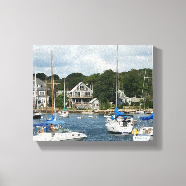 Woods Hole Harbor Canvas Print (Front)