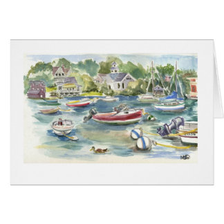 Wood's Hole Harbor scene Cards