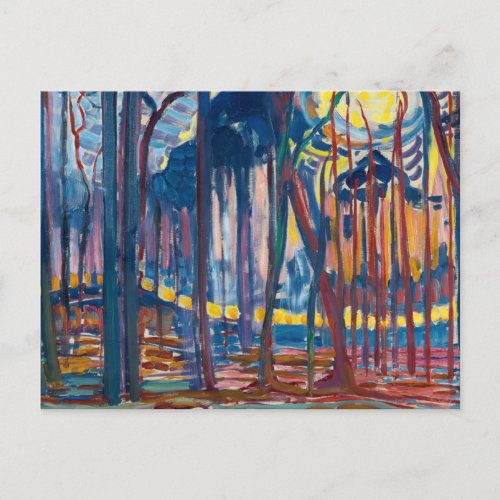 Woods near Oele 1908 by Piet Mondrian Postcard