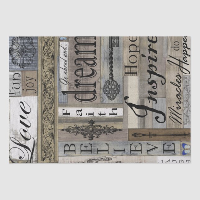 Woods of Inspiration Decoupage Tissue Paper (Front)