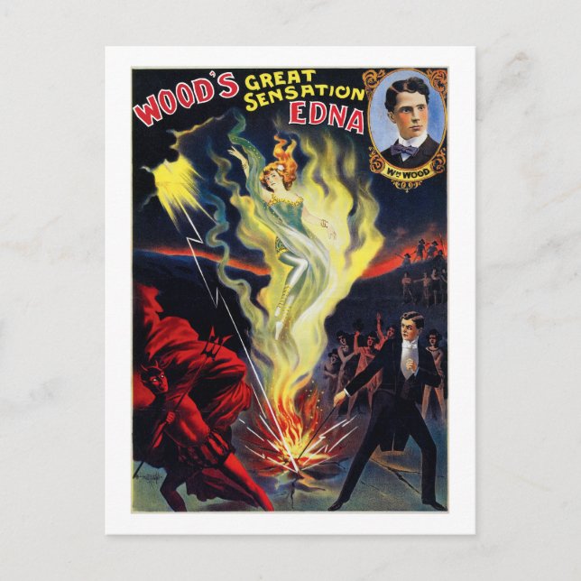 Wood's Sensation "Edna" Postcard (Front)