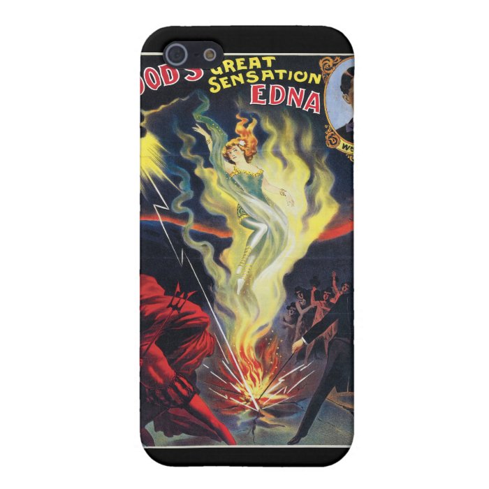 Wood's ~ Sensation Edna Vintage Magic Act Cover For iPhone 5