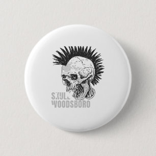 Woodsboro skull face horror movie club Halloween Button