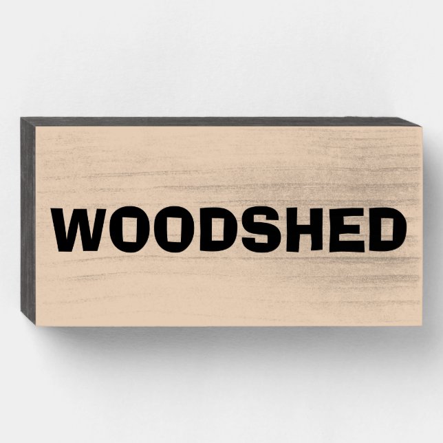 WOODSHED RUSTIC WALL SIGN (Front Horizontal)