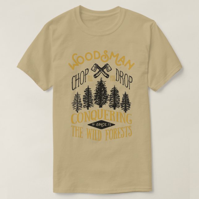 Woodsman vintage badge T-Shirt (Design Front)
