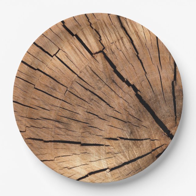 Woodsmen Slice Paper Plates (Front)