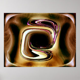 WoodSong Abstract Poster
