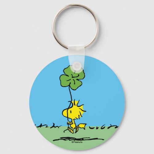 Woodstock Carrying Shamrock Keychain