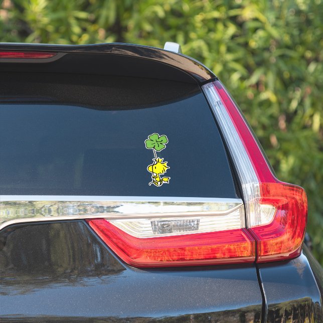 Woodstock Carrying Shamrock Sticker (Car Side)
