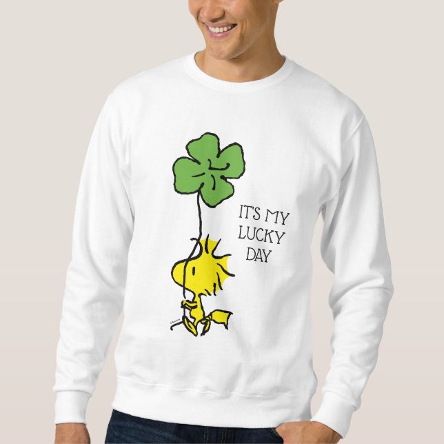 Woodstock Carrying Shamrock Sweatshirt (Front)