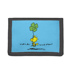 Woodstock Carrying Shamrock Trifold Wallet