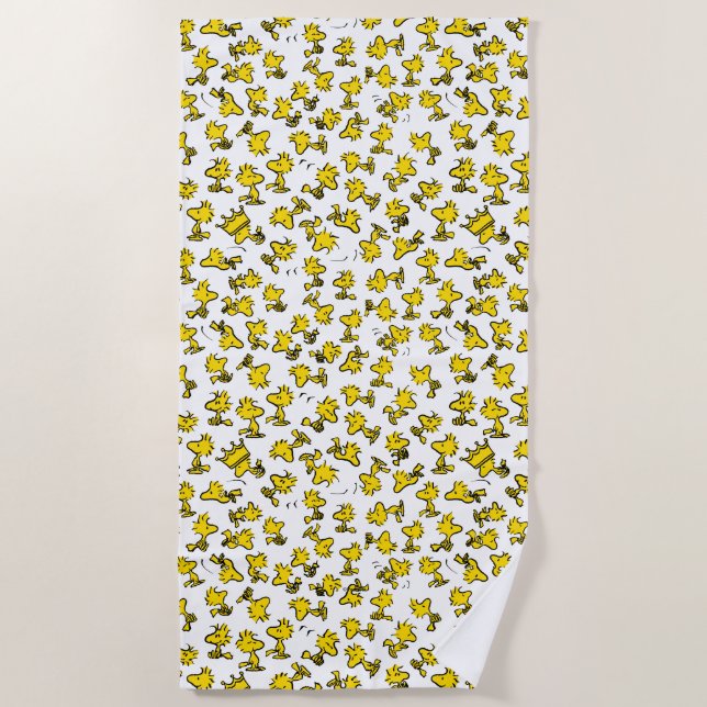 Woodstock Classic Design Pattern Beach Towel (Front)
