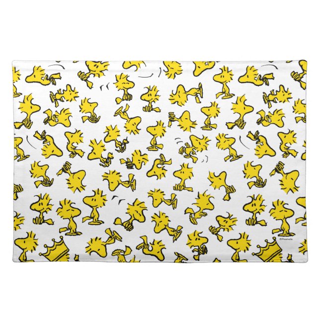 Woodstock Classic Design Pattern Cloth Placemat (Front)