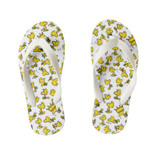 Woodstock Classic Design Pattern Kid's Flip Flops