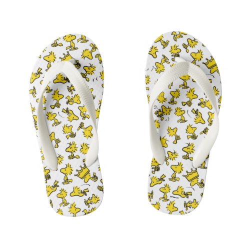 Woodstock Classic Design Pattern Kids Flip Flops