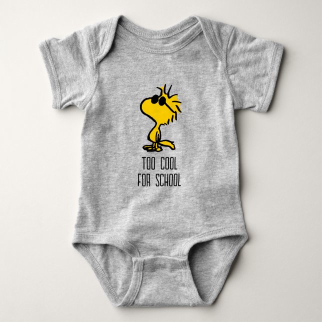 Woodstock Cool Sunglasses Baby Bodysuit (Front)