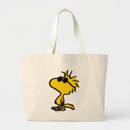 Woodstock Cool Sunglasses Large Tote Bag