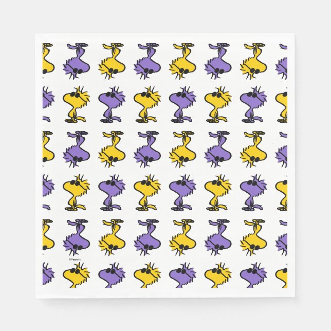 Woodstock Cool Sunglasses Pattern Napkins (Front)