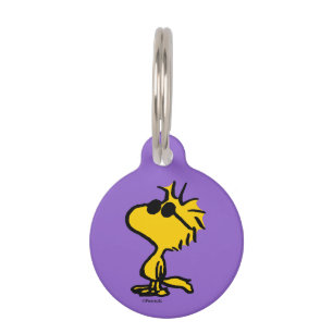 Woodstock Cool Sunglasses Pattern Pet ID Tag
