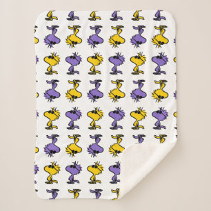 Woodstock Cool Sunglasses Pattern Sherpa Blanket