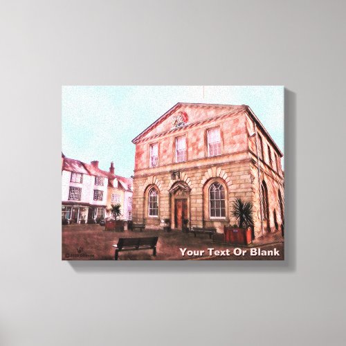 Woodstock England Town Hall Canvas Print