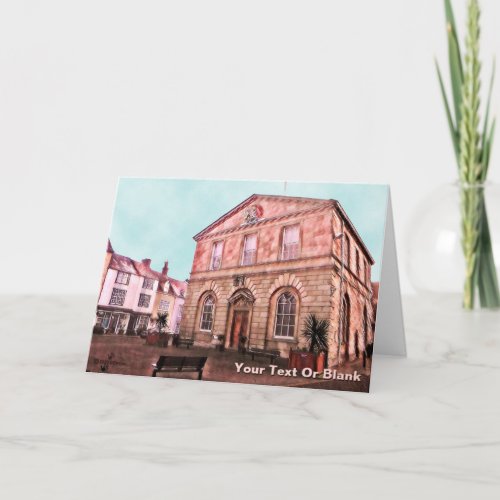 Woodstock England Town Hall Holiday Card