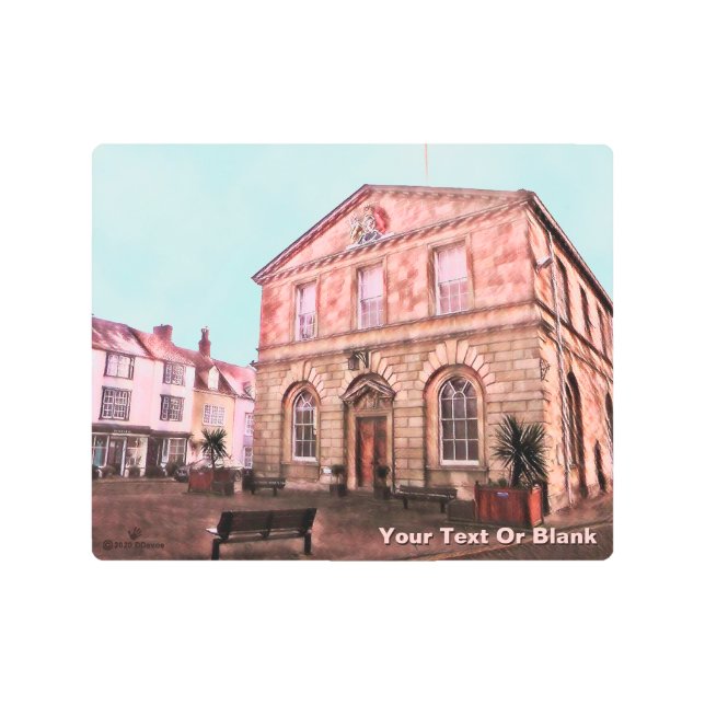 Woodstock, England Town Hall Metal Print (Front)