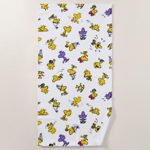 Woodstock Fun Pattern Beach Towel