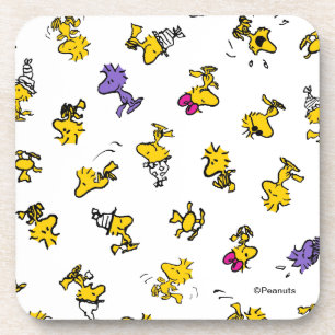 Woodstock Fun Pattern Beverage Coaster
