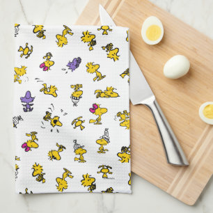 Woodstock Fun Pattern Kitchen Towel