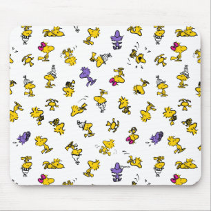 Woodstock Fun Pattern Mouse Pad