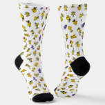 Woodstock Fun Pattern Socks