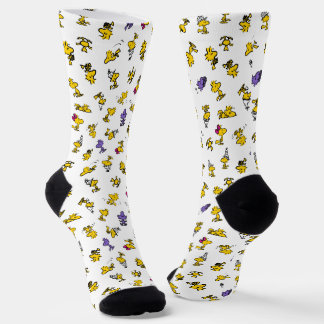 Woodstock Fun Pattern Socks